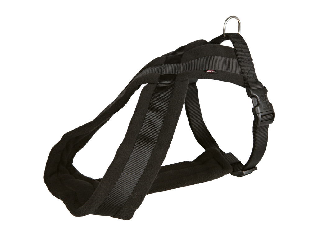 Premium sele, S–M: 40–60cm/25mm, sort