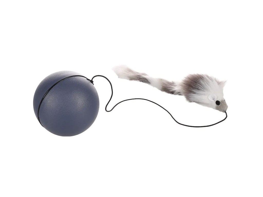 Elektronisk Kattelegetøj Crazy Ball med Mus 8 cm