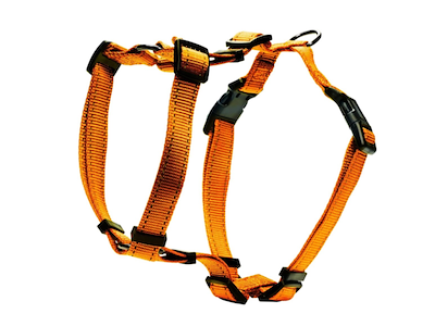 Dogman Iris H-sele Orange XXS/XS – Justerbar Reflekterende Hundesele 10 mm