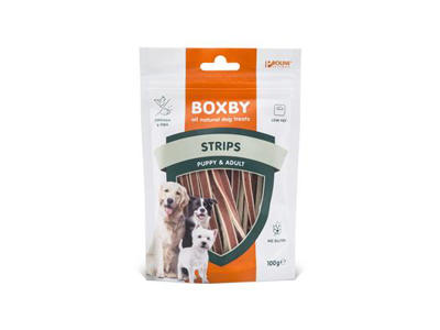 Boxby strips fish&chicken gluten-fri 100g. 