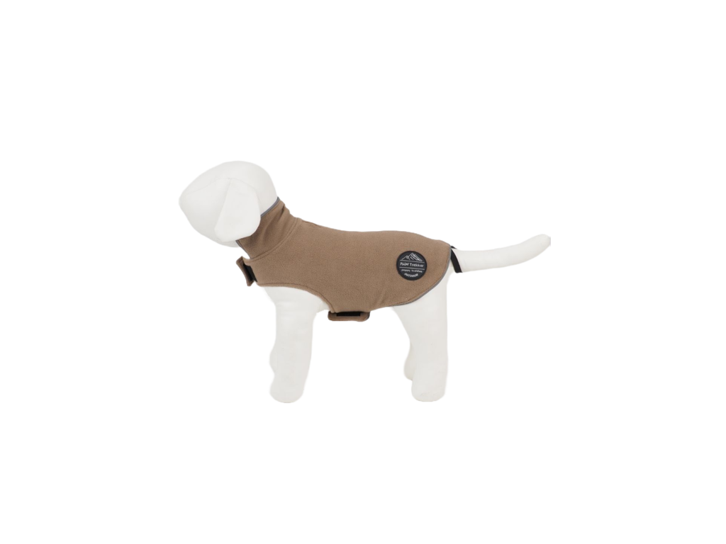 PB fleecejakke S, beige