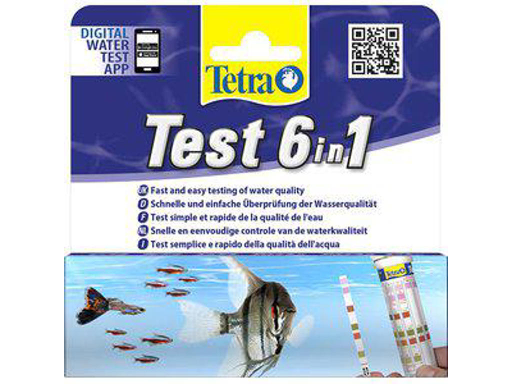 TETRA TESTSET 6IN1 25ST GH/KH/NO2/NO3/PH/Cl2