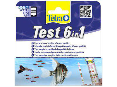 TETRA TESTSET 6IN1 25ST GH/KH/NO2/NO3/PH/Cl2