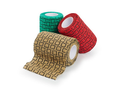 KRUUSE SafeVet Bandage 7,5 cm x 4,5 m – Mix af 3 Farver, 10 stk.