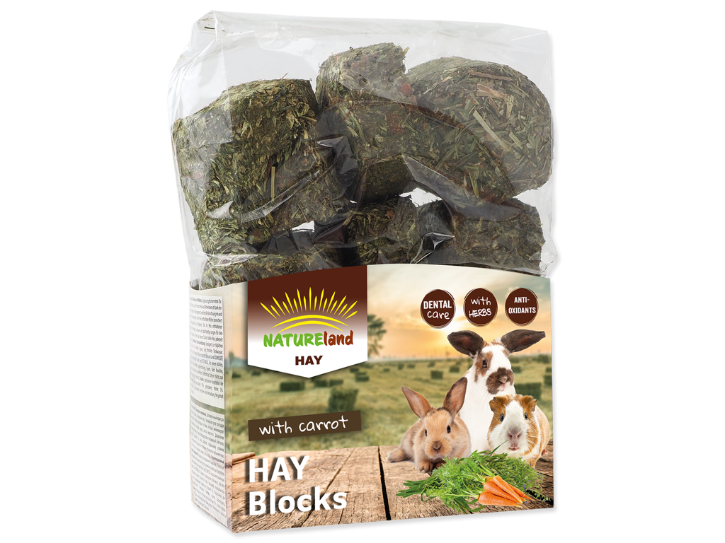 Nature land høblok med gulerod 600g