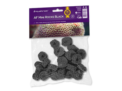 Aquaforest AF Mini Rocks Black 24 stk – Sorte frag rocks til koralfragging