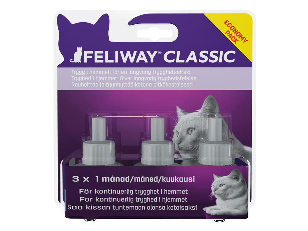 FELIWAY CLASSIC FEROMON REFILLS KAT 3 X 48 ML