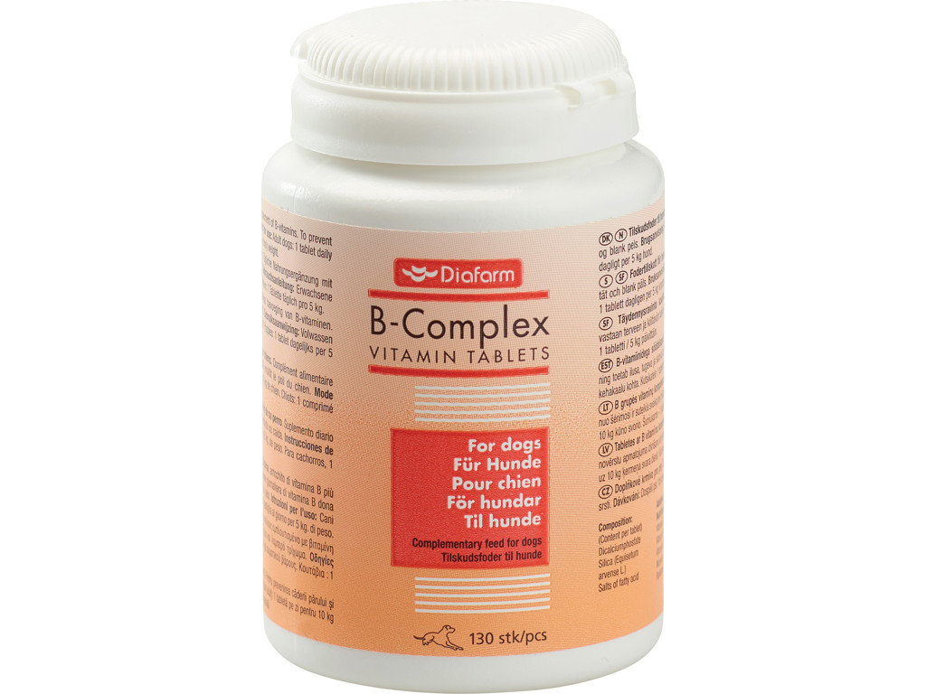 DIAFARM B-VITAMIN 130 TABLETTER TIL HUND