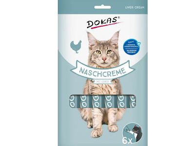 Dokas Snack-Creme med Lever 90 g – Cremet Kattesnack med Kyllingebryst og Kyllingelever