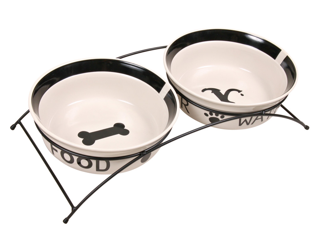 Eat on Feet Keramik skålesæt, 2x2,6L, ø25 cm