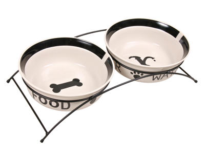 Eat on Feet Keramik skålesæt, 2x2,6L, ø25 cm