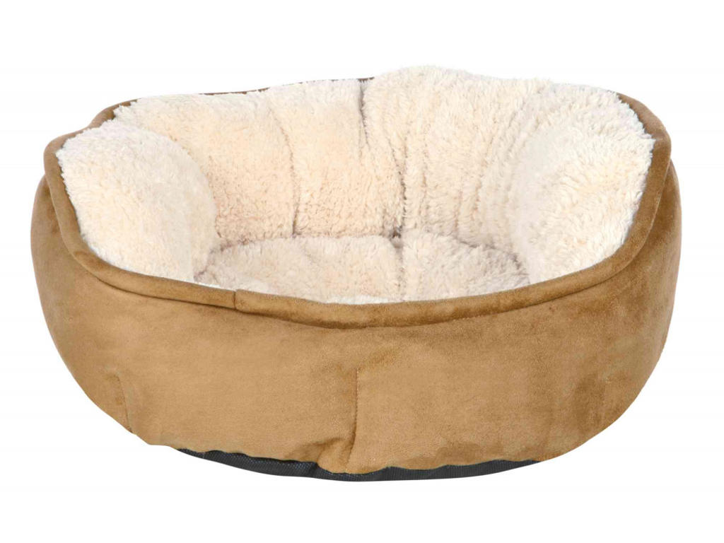 Othello bed, ø 60 cm, brown/beige