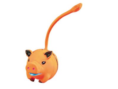 Dyrebold med hale latex ø6cm