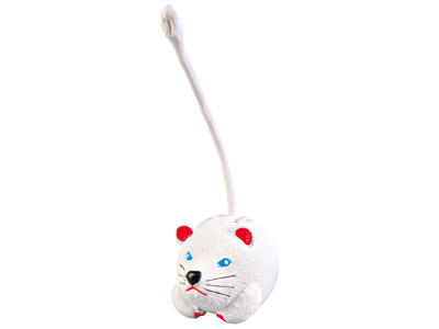 Dyrebold med hale latex ø6cm