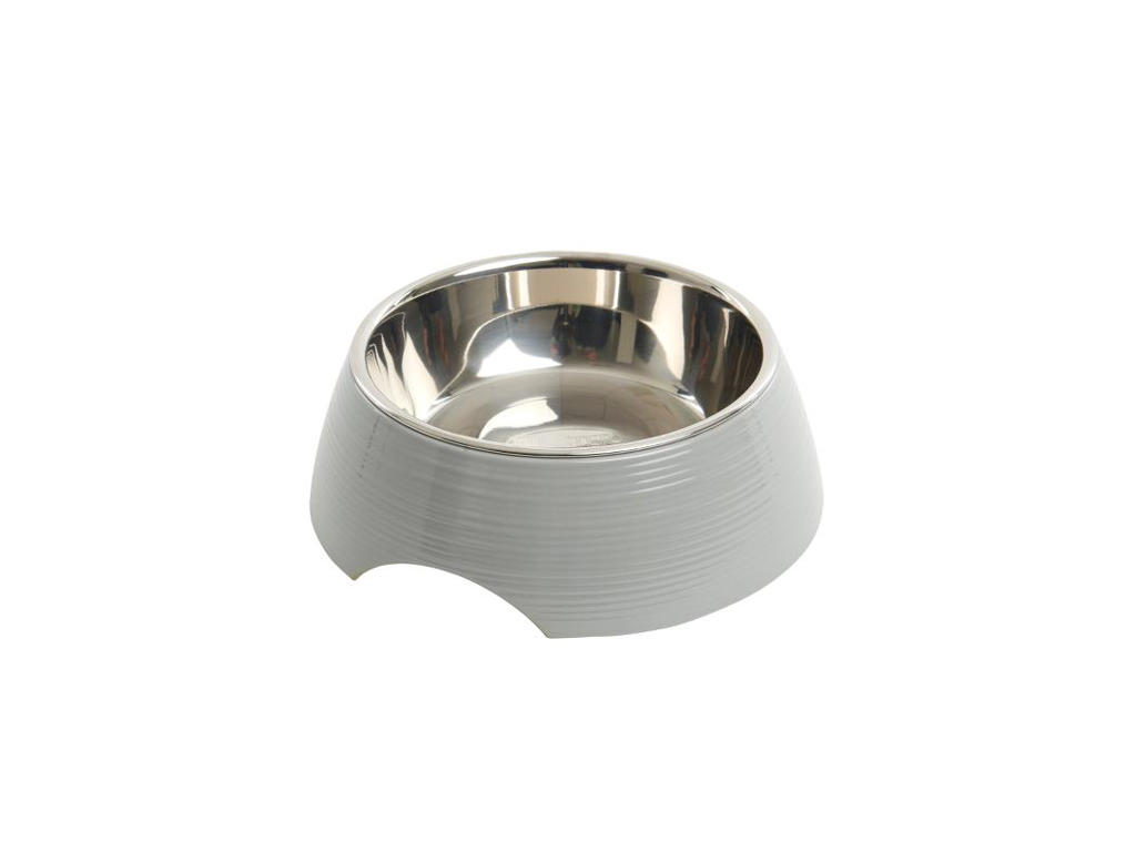 BUSTER Ripple skål, blank grå, str.M