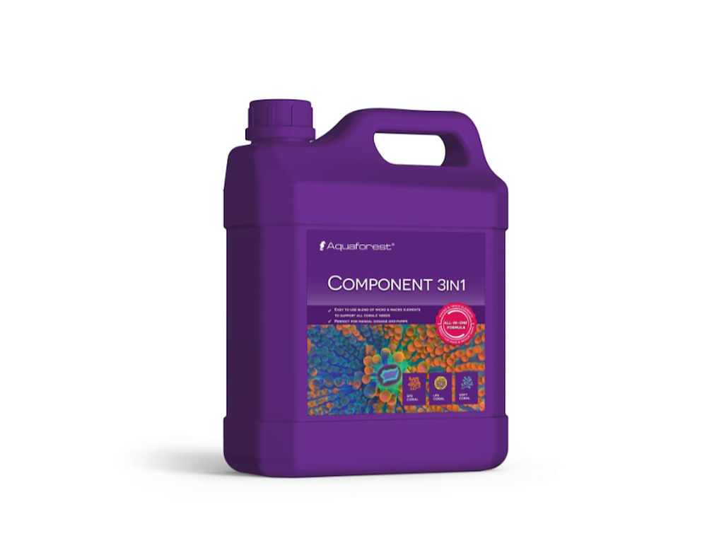 Aquaforest Component 3in1 1000 ml – Komplet Ballingvæske med Calcium, Magnesium, KH og Sporstoffer