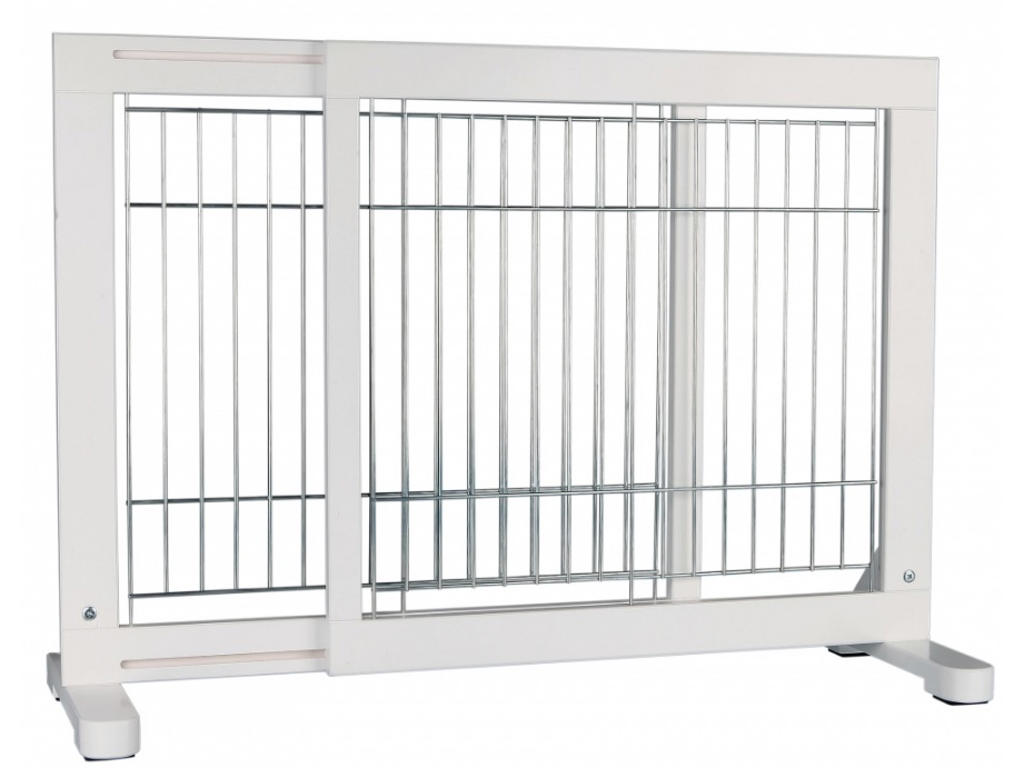 Hundegitter, 65–108 × 61 × 31 cm, hvid