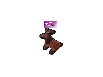 KW Fun Robust Elg 25 x 21 cm med Piv – Slidstærkt Hundelegetøj