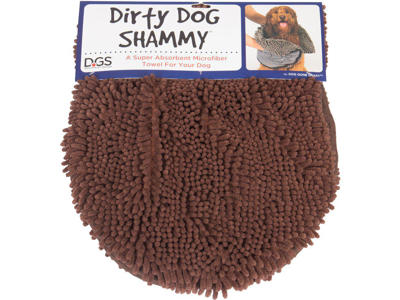 Dirty dog shammy mikrofiber håndklæde 33x79cm brun