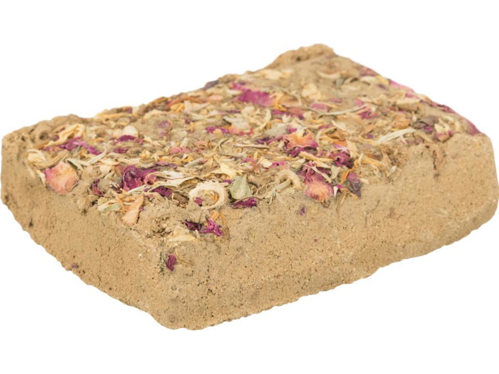 Mursten af ler m. blomster, 100 g