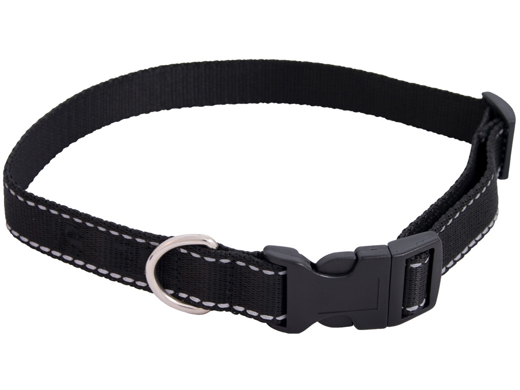 KW GO Reflekshalsbånd med Snaplås 25 mm x 45-70 cm – Justerbart Hundehalsbånd med Refleks