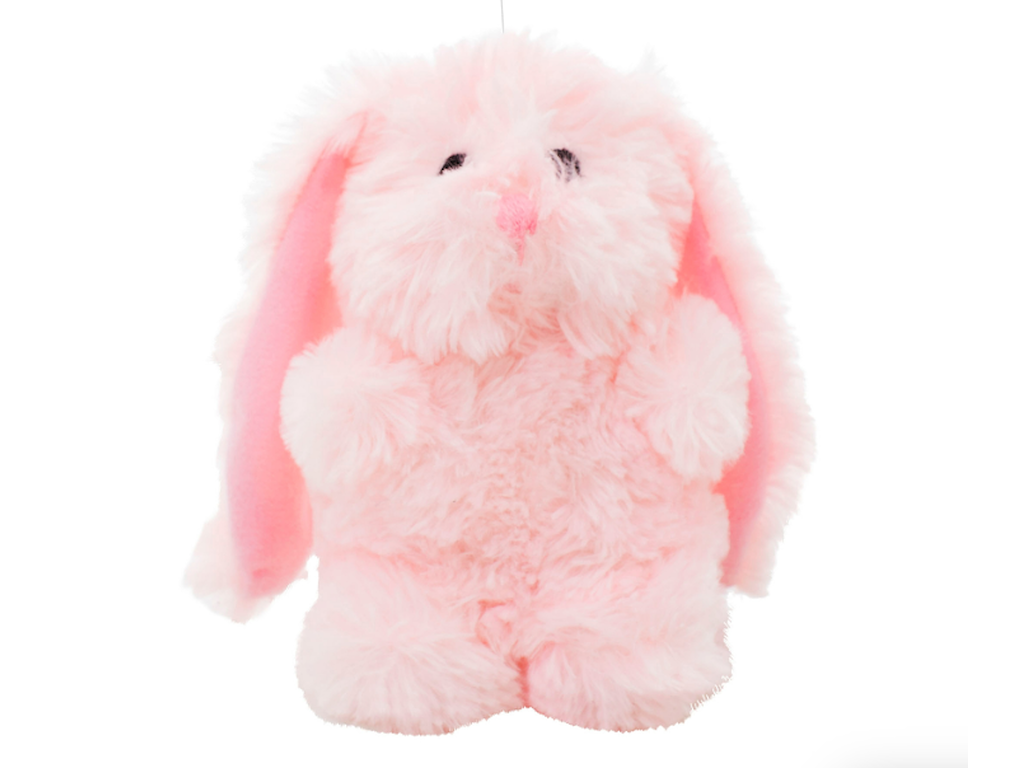 Blød Kanin Hundelegetøj – Rosa, med Pivelyd (18 cm)