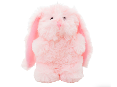 Blød Kanin Hundelegetøj – Rosa, med Pivelyd (18 cm)