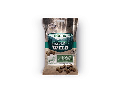 Bogar Simply Wild Lam til hund – 100 g (blød snack med højt kødindhold)
