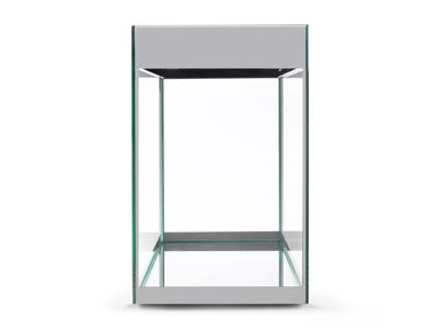 Glossy akvarie cube 50x50x63 132 ltr sort