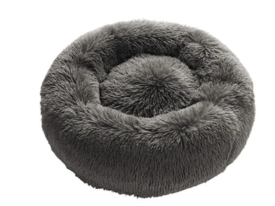 Donut Hundeseng Mørkegrå S – Ø50 cm