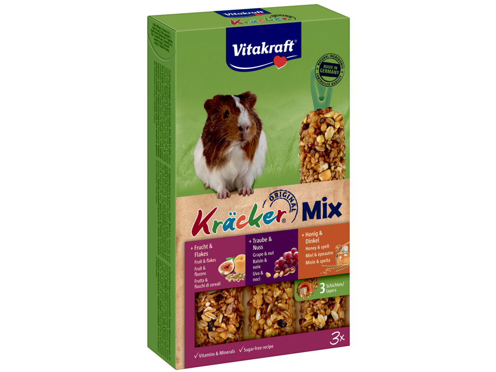 VITAKRAFT FRUGT/NØD/HONNING GNAVERSNACK 168 G