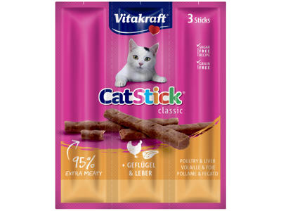 Cat-Stick Mini Fjerkræ & Lever