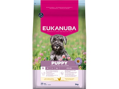 3 kg Eukanuba Puppy small breed hvalpefoder med kylling