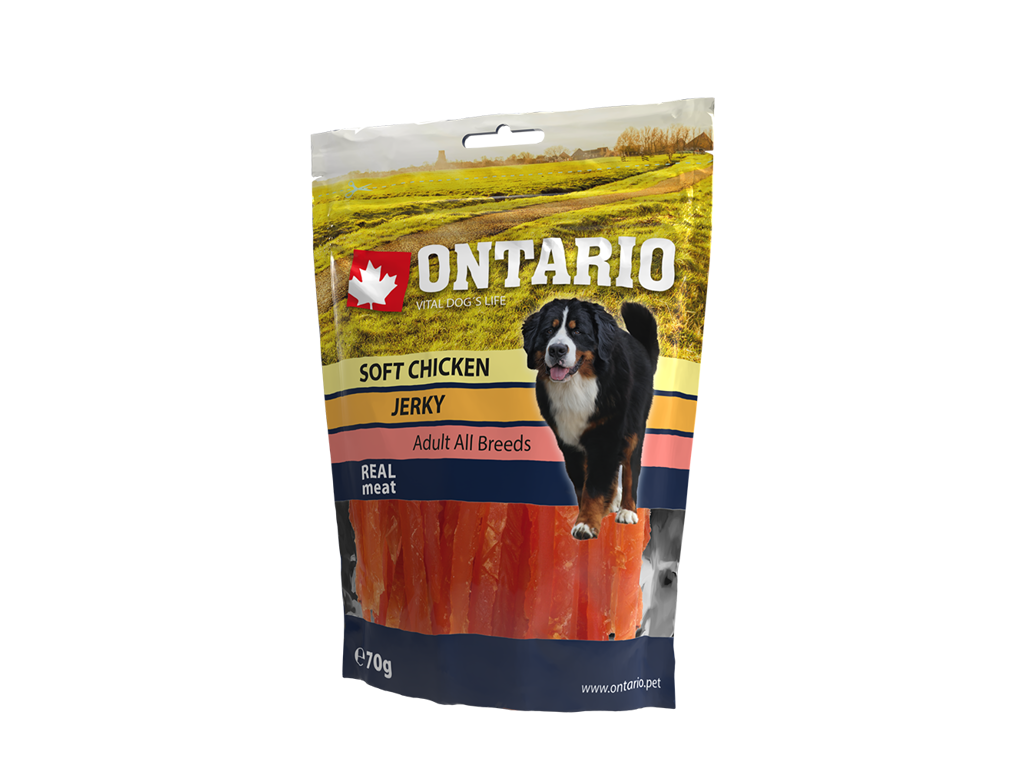 ONTARIO Snack Blød kylling jerky 70g