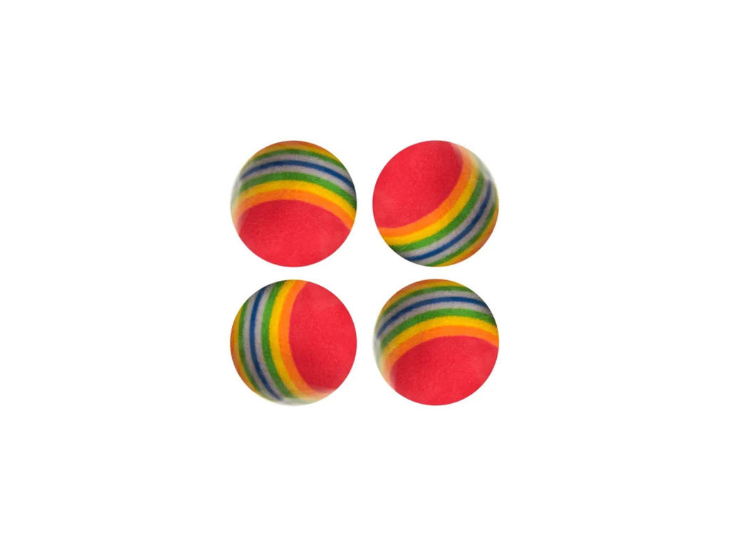 Kattelegetøjs bolde  Pakke m. 4 stk.