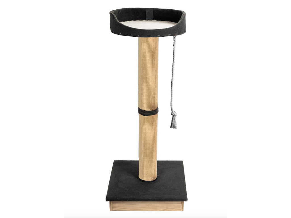 Kradsetårn Ecomfy Tower 120 cm – Beige Sisalsøjle med Liggeplads og Legetov