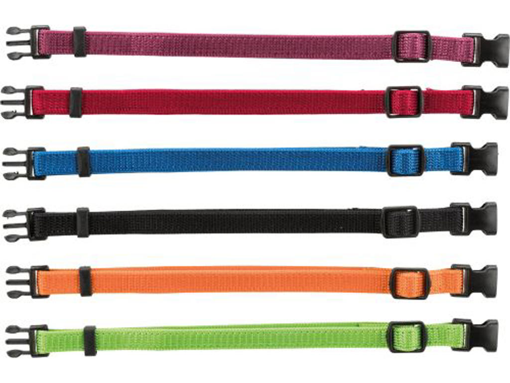 Hvalpehalsbånd, 22–35 cm/10 mm, 6 stk, assort. farver 01