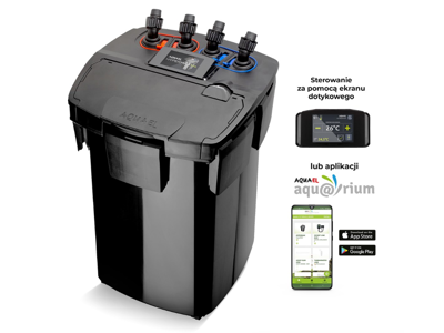 Aquael Hypermax Link 4500 – Eksternt Akvariefilter med Opvarmning & App-styring (200-1500L)