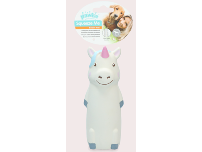 LATEX DYR m.PLASTFLASKE UNICORN 20cm