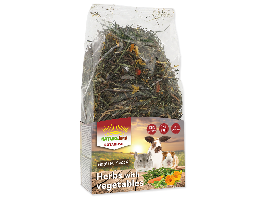 Nature land botaniske urter med grønsager 125g