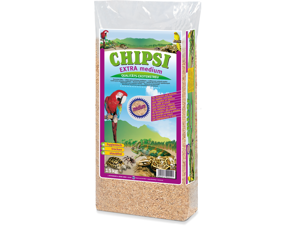 Chipsi extra bøgegranulat M, 15kg