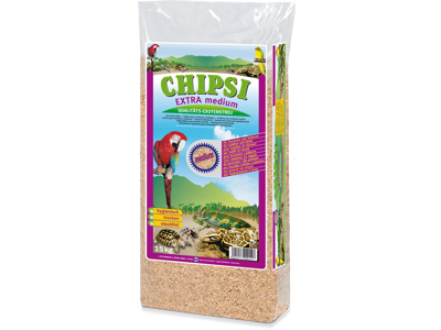 Chipsi extra bøgegranulat M, 15kg