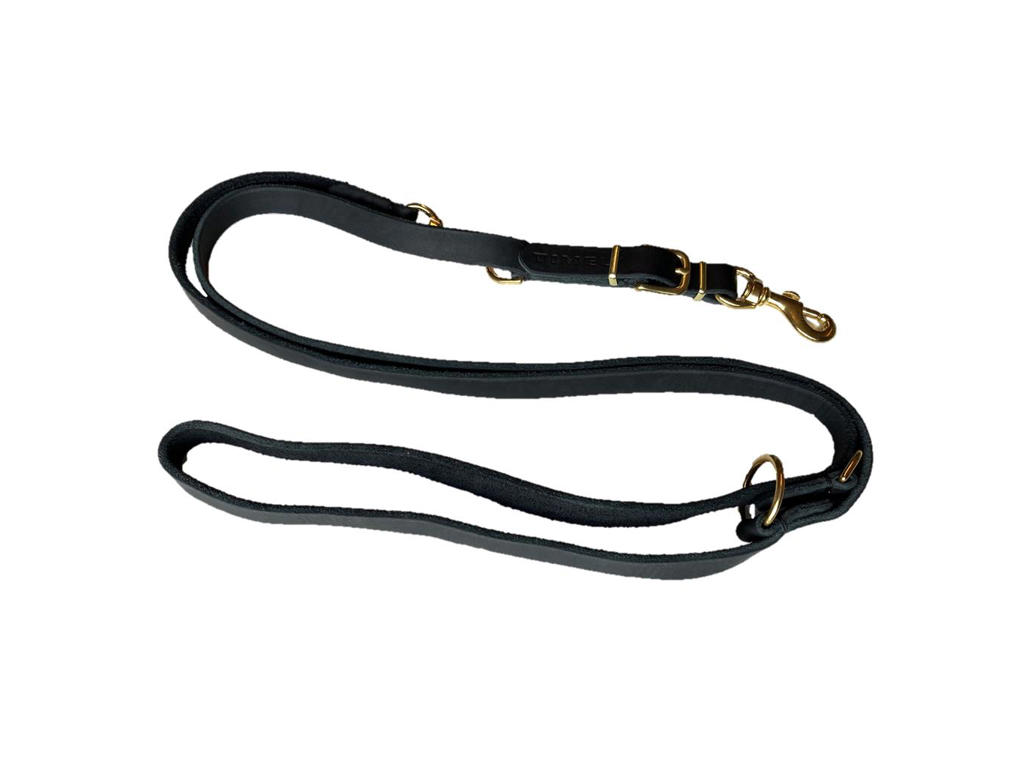 Texas dressurline sort 20 mm. / 220 cm.