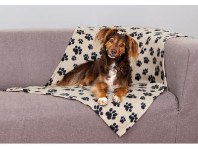 Fleecetæppe Beany beige m.po