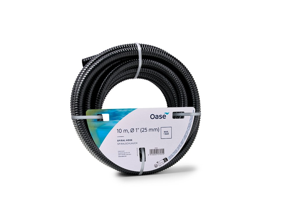 Oase Spiralslange Sort 1" – 10 m
