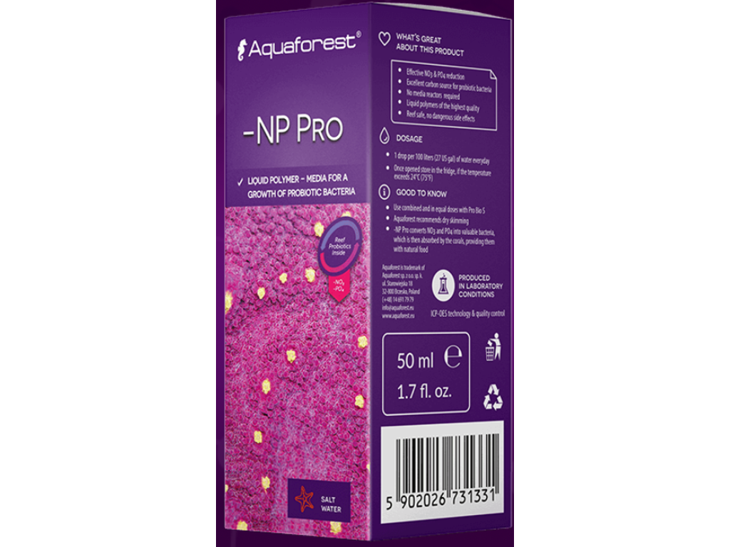 -NP Pro 50 ml – Kulstofkilde til probiotiske bakterier i marine akvarier