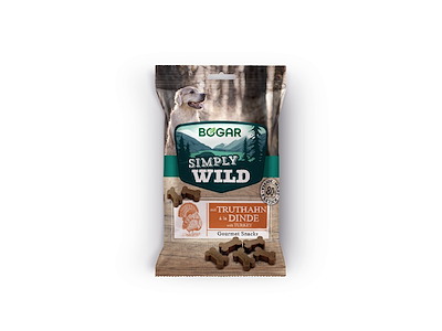 Bogar Simply Wild Kalkun til hund – 100 g (blød snack med højt kødindhold)