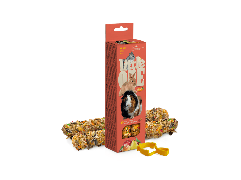 Little one sticks med frugt, 2x60 g