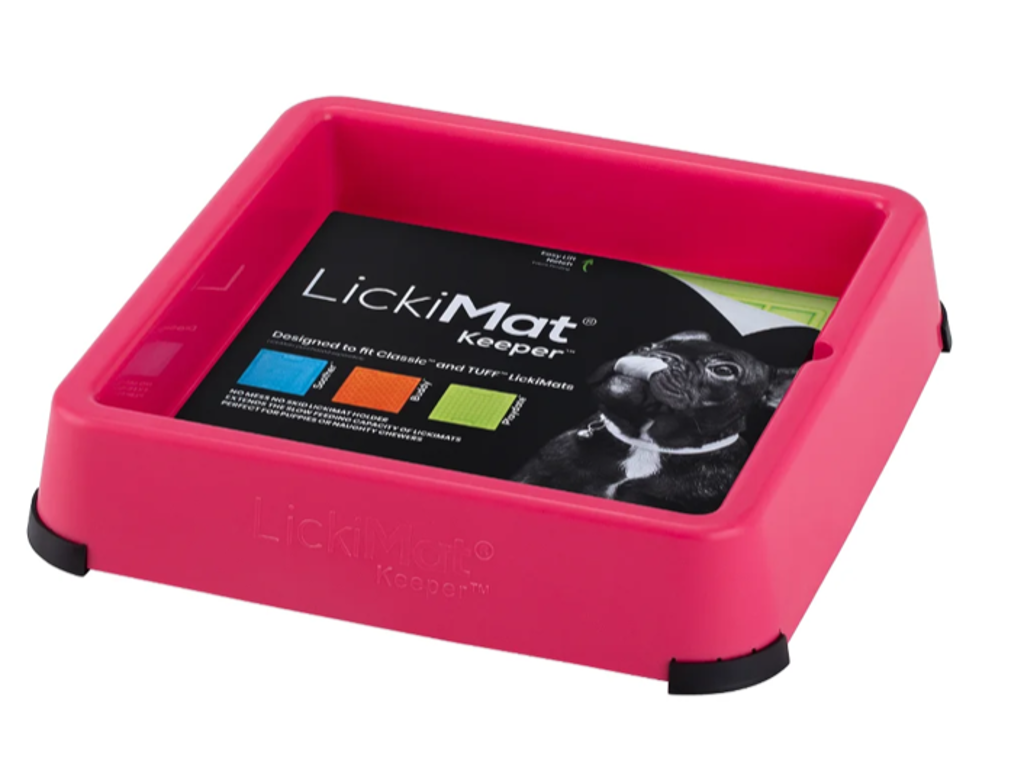 Lickimat Keeper Rød 25x25x25cm