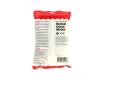 Dogman Rullede Tyggestænger 100 stk. 12,5 cm 500 g – Tyggepinde af Råhud